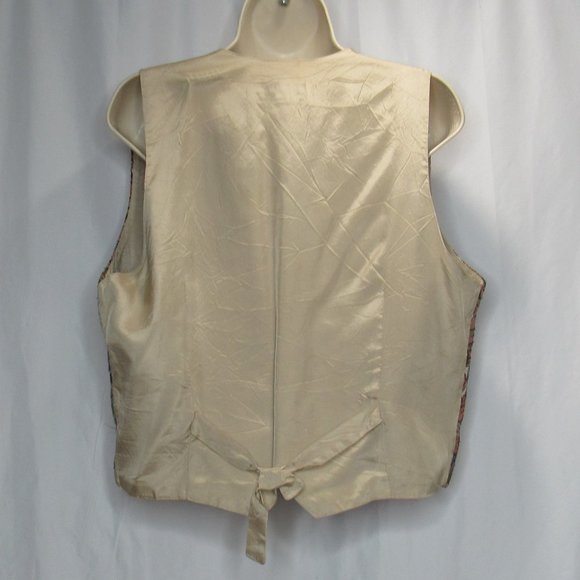 Vintage Conterio Women's Tapestry Vest CHILDREN OF THE WORLD Size XL - Picture 2 of 7